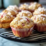 Best Rhubarb Coconut Muffins