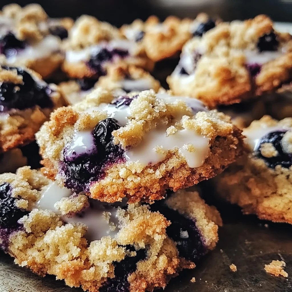 Blueberry Streusel Cookies