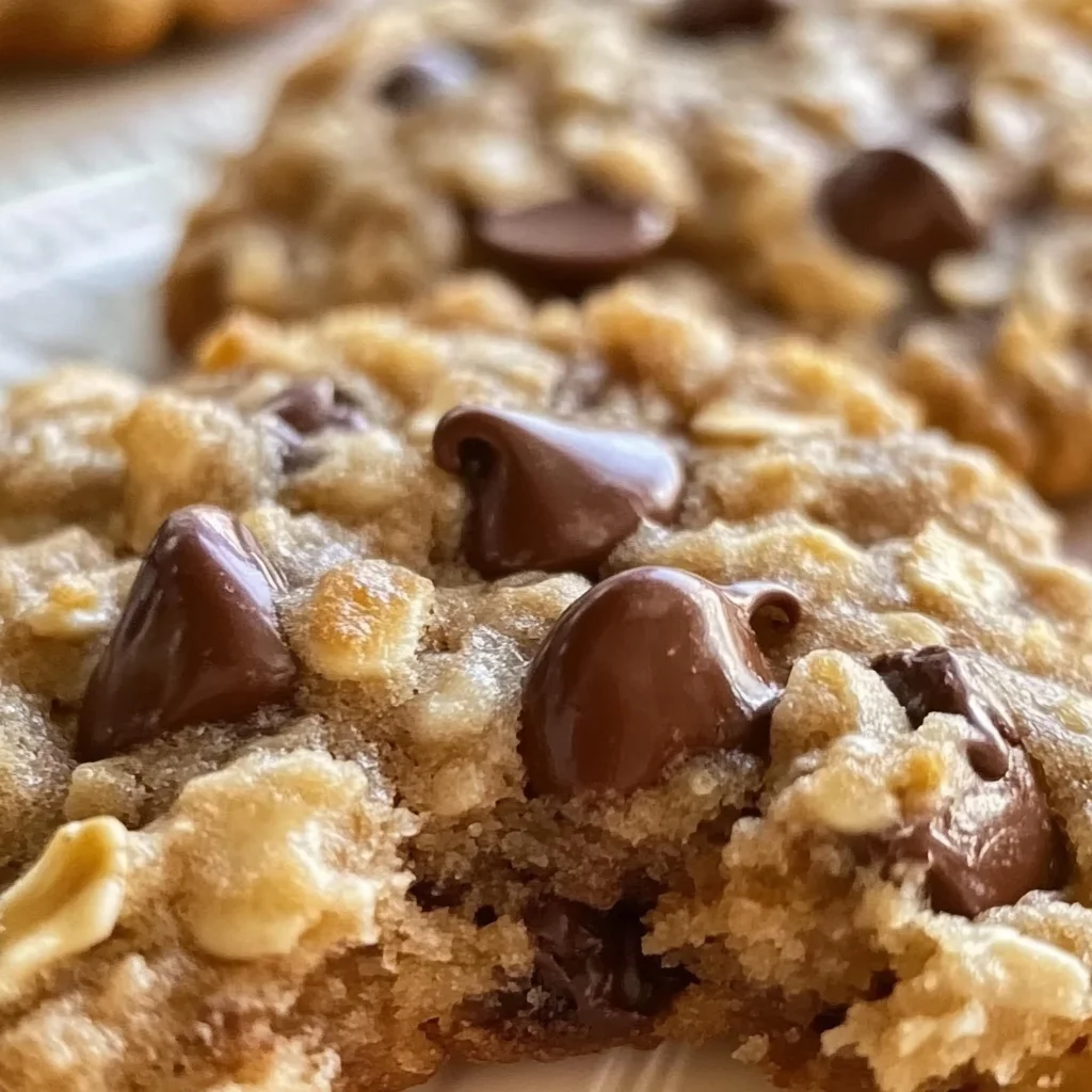 Chewy Oatmeal Chocolate Chip Cookies