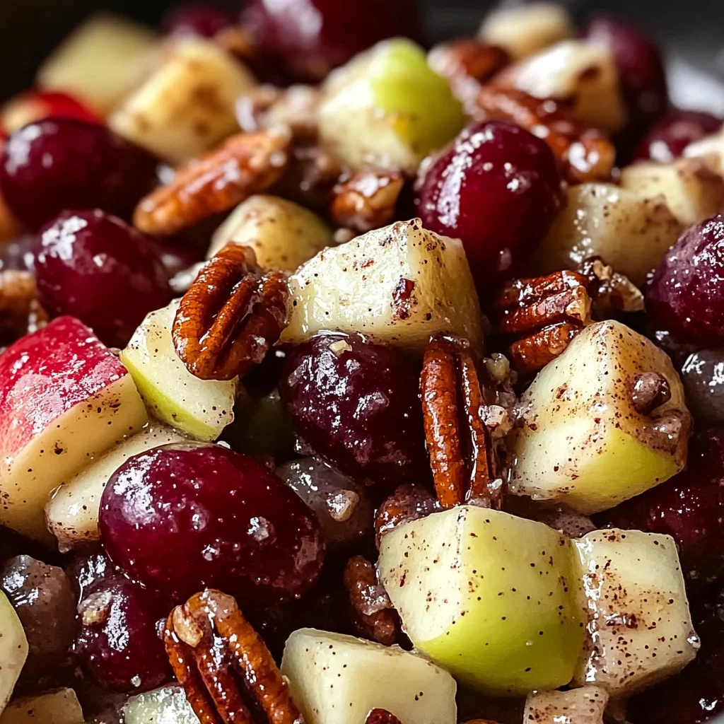 Cinnamon Apple Grape Salad