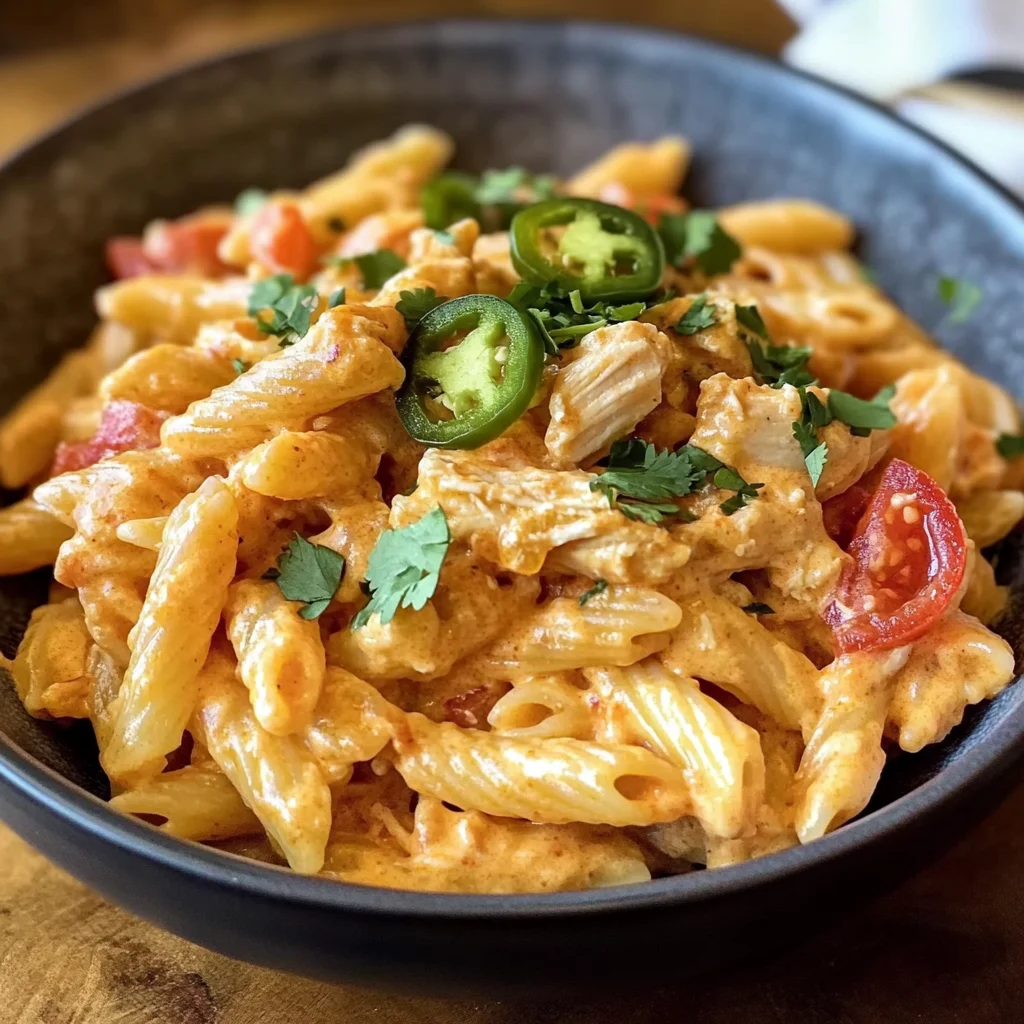Crockpot Chicken Taco Pasta