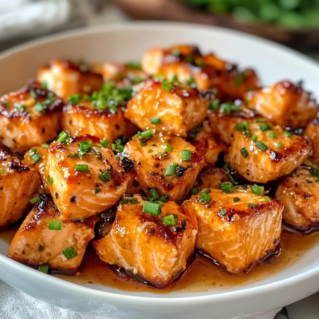 Easy Air Fryer Bang Bang Salmon Bites