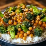 Garlic Broccoli Chickpea Stir Fry