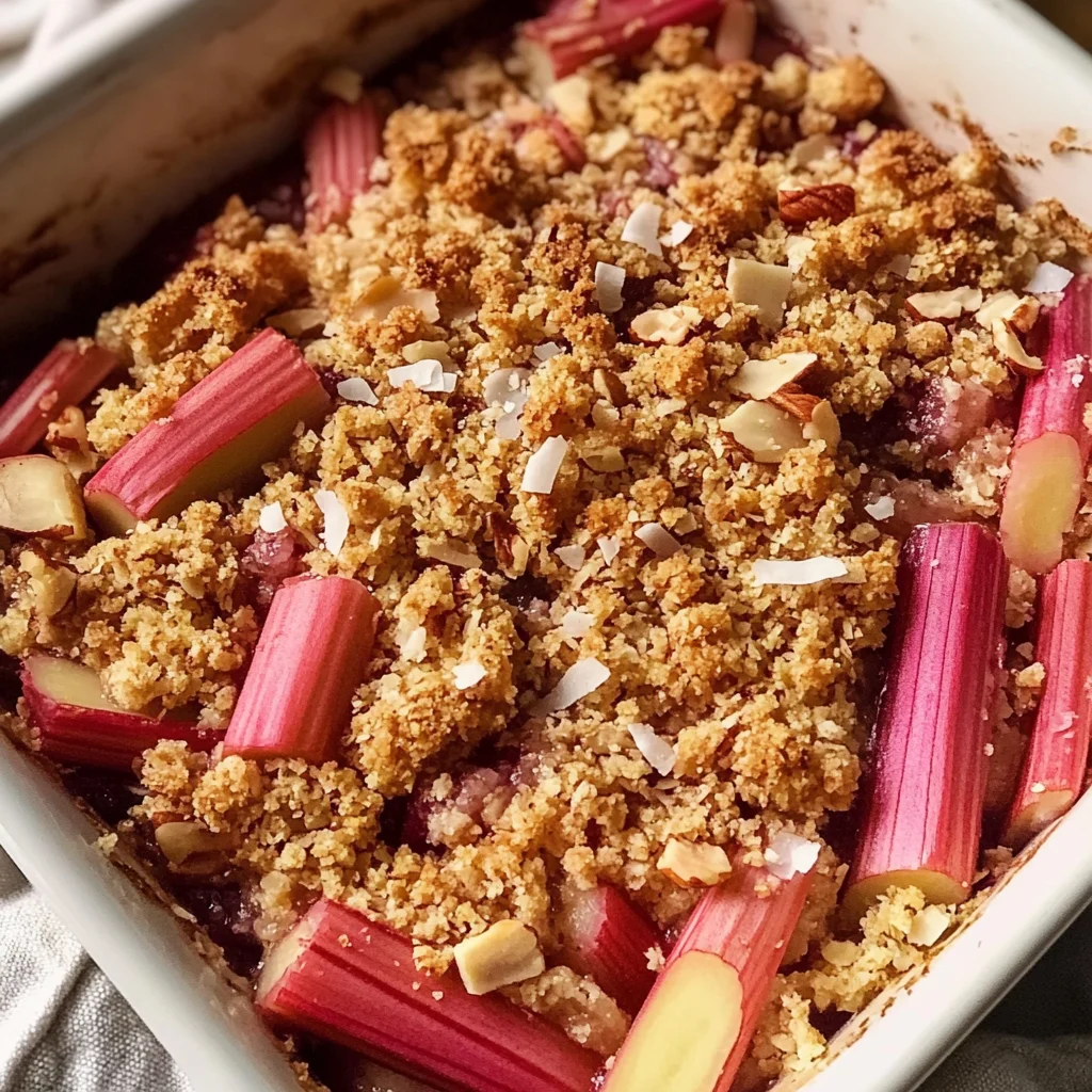 Grain-Free Rhubarb Crisp