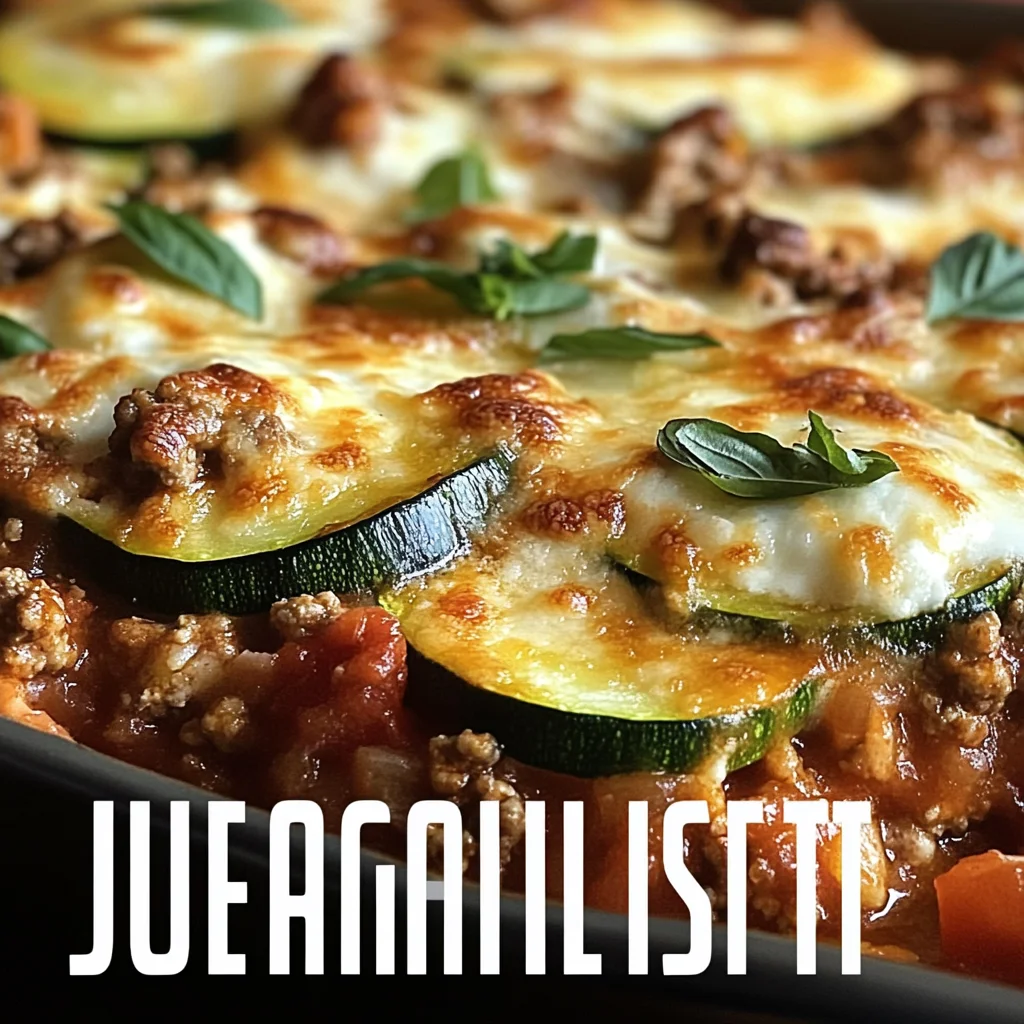 Ground Turkey Zucchini Casserole