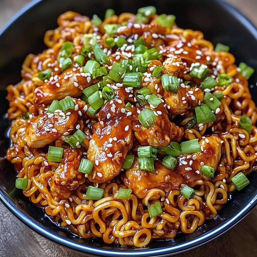 Korean Spicy Chicken Noodles