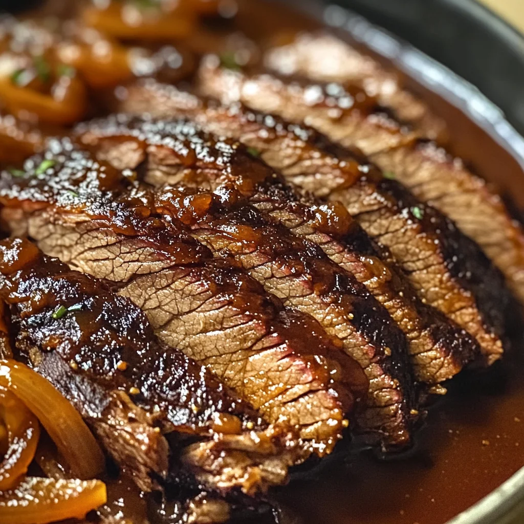 Melt-in-Your-Mouth Slow Cooker Beef Brisket Delight