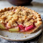 Perfect Rhubarb Pie with Crumb Topping