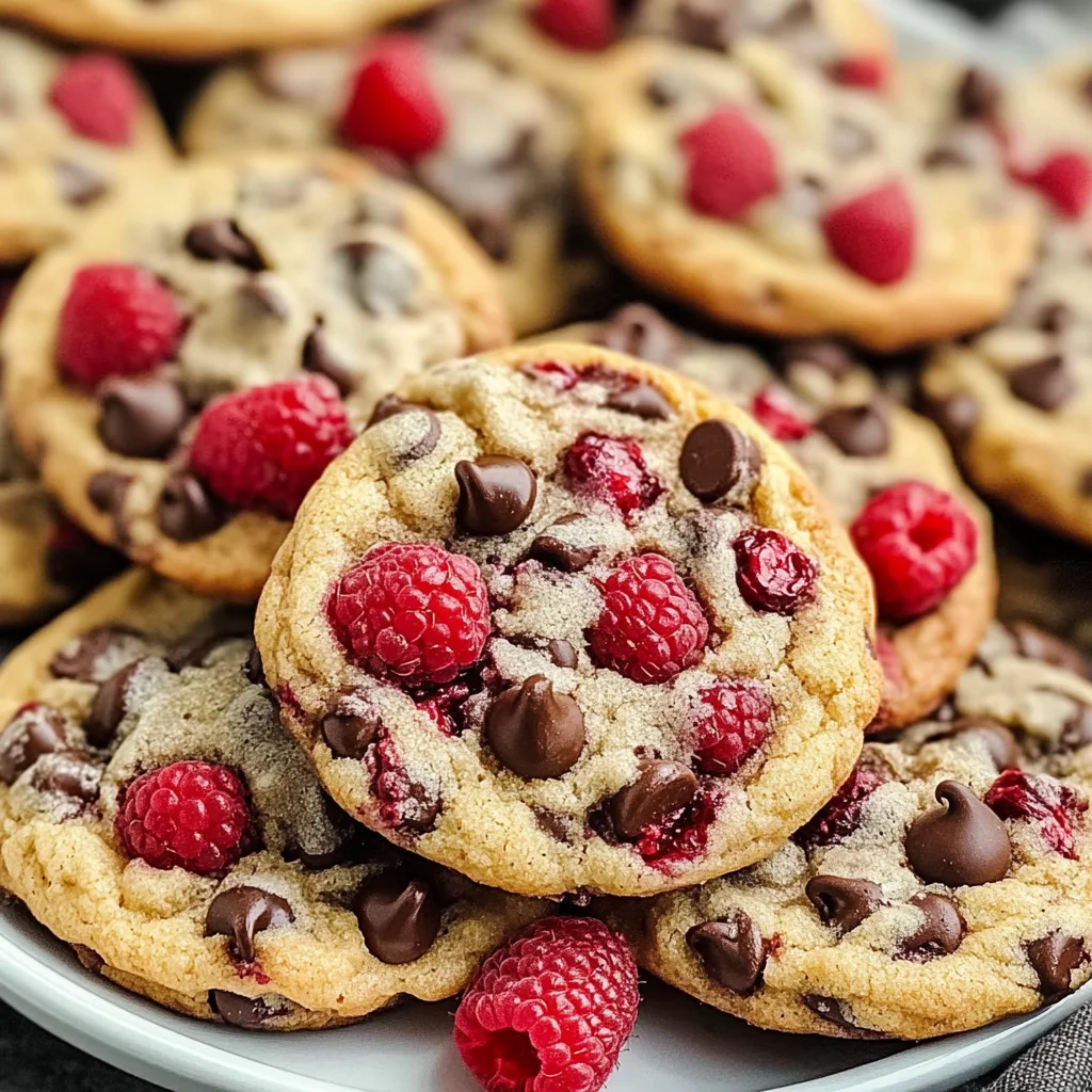 Raspberry Chocolate Chip Cookies