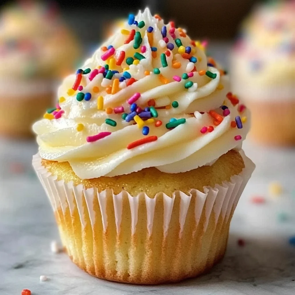 Simple Funfetti-Style Cupcakes