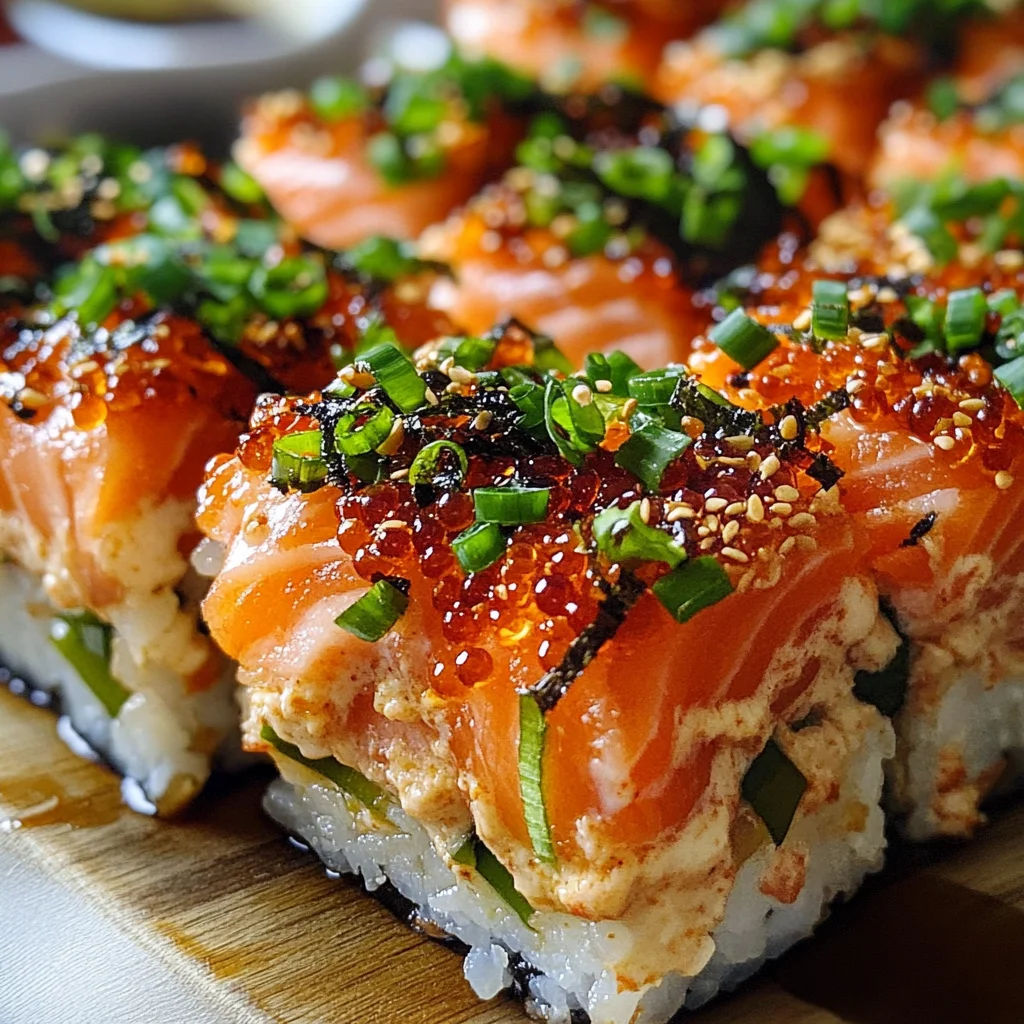 Spicy Salmon Sushi Bake Recipe