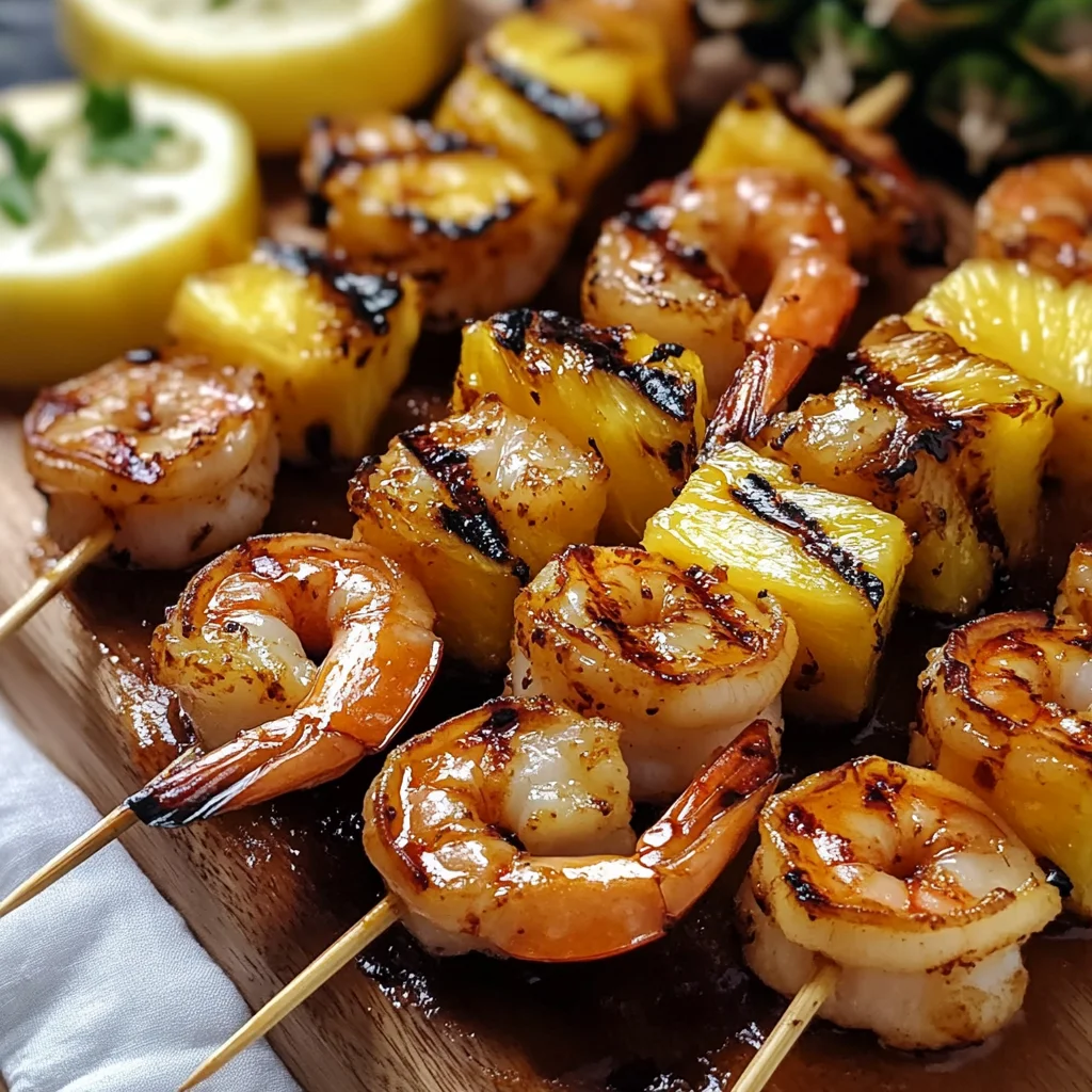 Tasty Grilled Shrimp and Pineapple Skewers