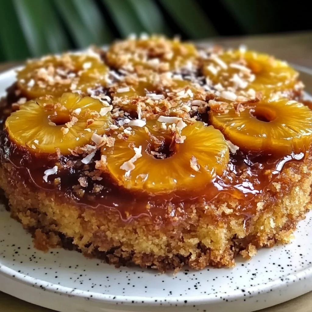 Ultimate Tropical Pineapple Upside-Down Cake with Toasted Coconut