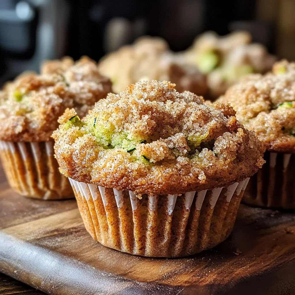 Zucchini Coffee Cake Muffins